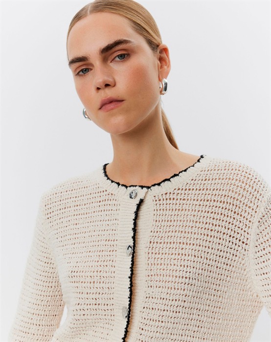 Turner Cotton Structure Cardigan - Jet Stream